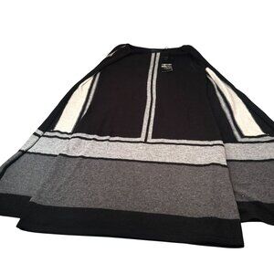 Vertigo Claudia Cape Knit Sweater Dress Womens Pullover Lambswool Mini Stripe